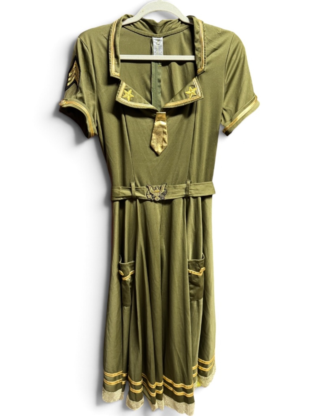 Spirit Halloween War Time Doll WWII Military Costume Dress Adult Large